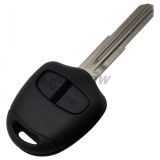 For Mit 2 button remote key blank with Right Blade Without Logo
