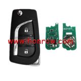 KEYDIY Toyota style 2+1 button remote key B13 2+1 for KD900 URG200 KDX2 KD MAX to produce any model remote