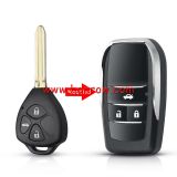 For Toyota modified 3 button key shell with TOY 43 blade
