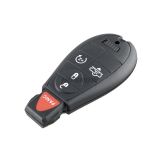 For Chrysler Dodge Ram  4+1 button remote key with 433Mhz ID46 PCF7961 Chip FCCID:GQ4-53T 