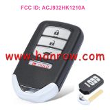  For Honda Accord 3+1 Button Smart Remote Car Key with 313.8Mhz FSK /NCF2952X/ Hitag 3/ ID47 chip  FCC ID: ACJ932HK1210A IC: 216J-HK1210A
