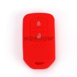 For Honda 2 button silicon case Red color