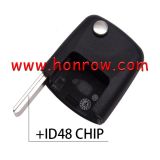 For v 2 button and 3 button Passat remote Key Head (Square interface)  with ID48 chip
