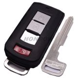 For Mit 2+1  button remote key blank with emergency key blade