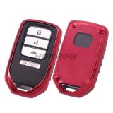 For Honda TPU protective key case （ Red color ）MOQ:5pcs