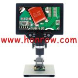 G1200 12MP 1-1200X Digital Microscope for Soldering Electronic 500X 1000X Microscopes Continuous Amplification Magnifier without battery 