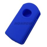 For Mazda 2 button Silicone case Blue color(MOQ:50pcs)