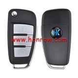 KEYDIY For Audi style 3 button remote key B02 Metal for KDX2 KD MAX  to produce any model remote