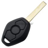 For BMW EWS Systerm 3 button remote key with 2 track blade with 7935 chip   434MHZ