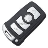 For BM 5 series 3 button remote key blank with blade No Logo  battery holders in the shell 