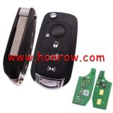 For Original Fiat 500X tipo 4 button Flip remote key 4A HITAG AES 433mhz SIP22 blade