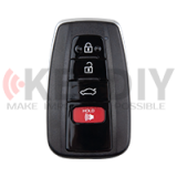 KEYDIY TDB36 4 button smart remote key with 4D chip