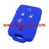 For GMC 4+1 button  silicon case blue color （MOQ: 50pcs）