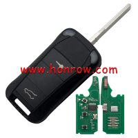 For Por Cayenne 2 button flip remote  key with ID46 Chip and 433Mhz