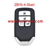 KEYDIY Remote key 3 button ZB10- 4 start button smart key for KD900 URG200 KDX2 KD MAX