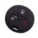For Benz Smart 3 button silicon case (black color)（MOQ: 5pcs)