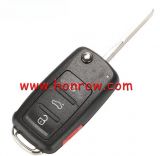 For VW 3+1 button Keyless-go Remote Key 315MHz ID48 Chip Fob for Volkswagen 2011-2017 (Models with Prox) P/N: NBG010206T 5K0837202AK