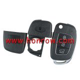 For New Hyundai 3 button remote key blank with HY20R Blade
