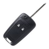 For Chev 2 button modified folding remote key shell with left blade without battery place