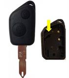 For Peu 2 button remote  key blank without Logo (With Battery Place)
