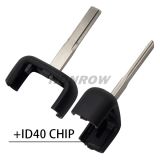 For Op remote key head blade Hu43  ID40 Chip
