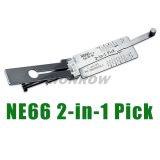 Original Lishi NE66 for Volvo lock pick and decoder  together 2 in 1 genuine with best quality