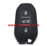 For Peugeot 3 button remote key blank with truck button