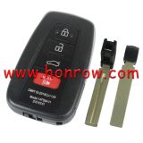 For Toy 3+1 button remote key blank can put vvdi toyota smart pcb card