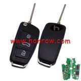 VVDI For Audi A6,A6L,Q7 3 buttton remote key with 8E chip 433/315MHZ  4F0837220M / 4F0837220T Non handsfree system 2004-2011