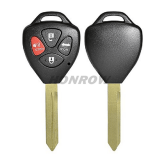 For high quality Toy 3+1 button remote key blank with toy47 blade enhanced version