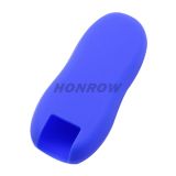 For Porsche 3 button silicon case blue color (MOQ: 50PCS)